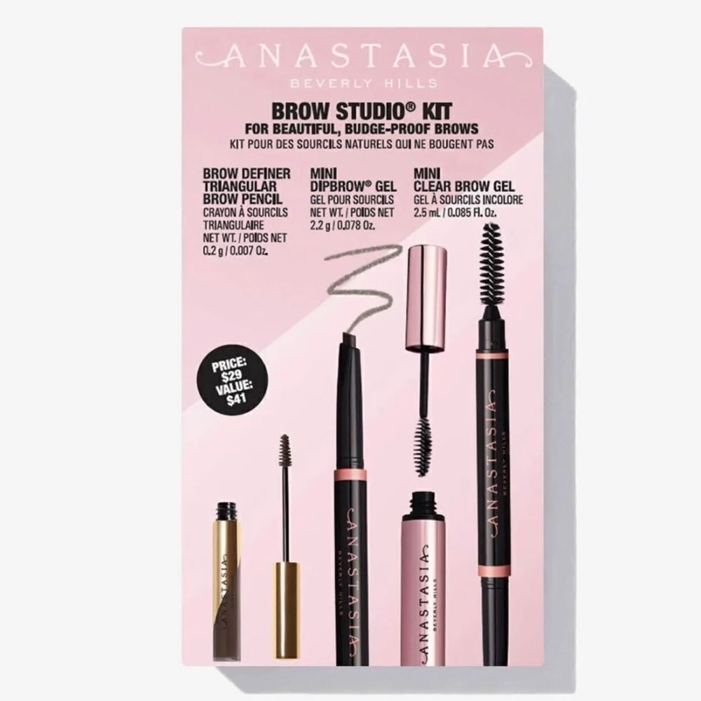 Anastasia Beverly Hills Brow Studio Kit Ebony NIB